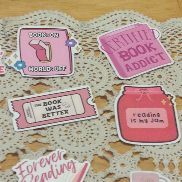 Book Lover's Stickers for locker, computer, book covers, kindle, crafts - Picture 6 of 8